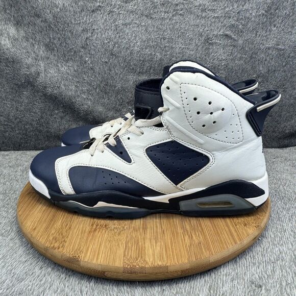 Air Jordan 6 Retro Shoes Mens Size 13 Blue Olympic Basketball Sneaker 308497-141 - Picture 3 of 10